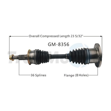 Surtrack Axle Cv Axle Shaft, Gm-8356 GM-8356